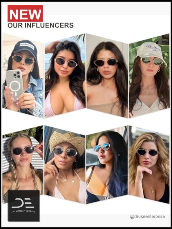Retro Oval Sunglasses UV400 Protection Classic Shades Trendy main image 6
